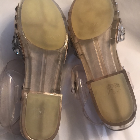 Authentic Prada Vinyl Sandals, Shoes - Picture 8 of 12
